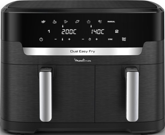 Moulinex Dual Easy Fry XXL EZ9428 - Dubbele Airfryer - 11 L