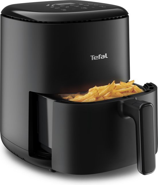 Tefal Easy Fry Compact EY1458 - Airfryer 3L - 1300W - 10 Programma's - Compact Design - Zwart