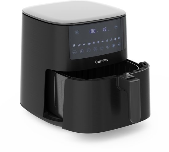 Greenpan Bistro XL Airfryer - 7,2l - 11 programma's - Digitale led-display met aanraakscherm - PFAS-vrij - Vermogen: 1650W