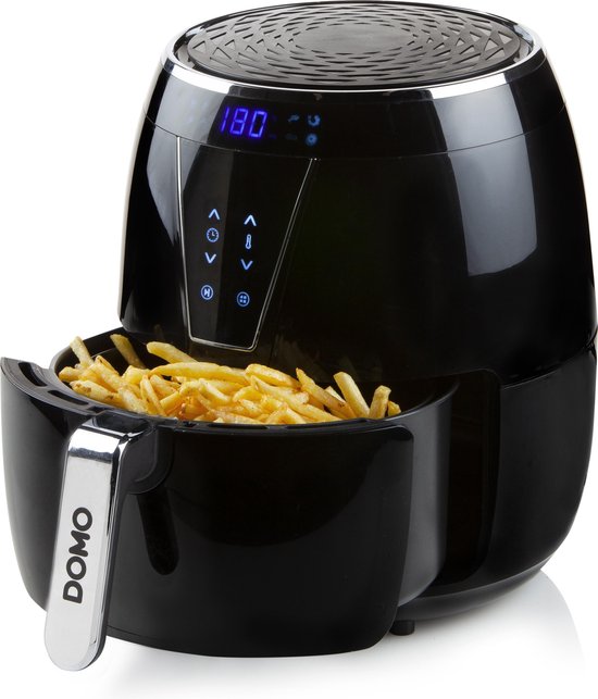 DOMO DO532FR Airfryer XL - Heteluchtfriteuse - LCD display - 4L - PFAS-vrij - Zwart