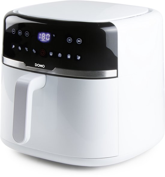 DOMO DO1148FR Heteluchtfriteuse - Airfryer XXL Family Size - 8L - 1800W - Vrijstaand - Wit