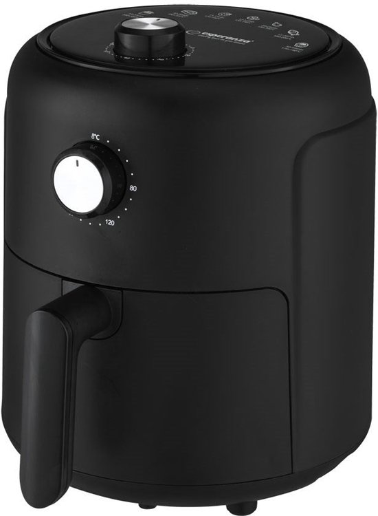 Esperanza Heteluchtfriteuse – 2,6L – 1000W – Olievrij frituren – Compact design – Timer & temperatuurregeling