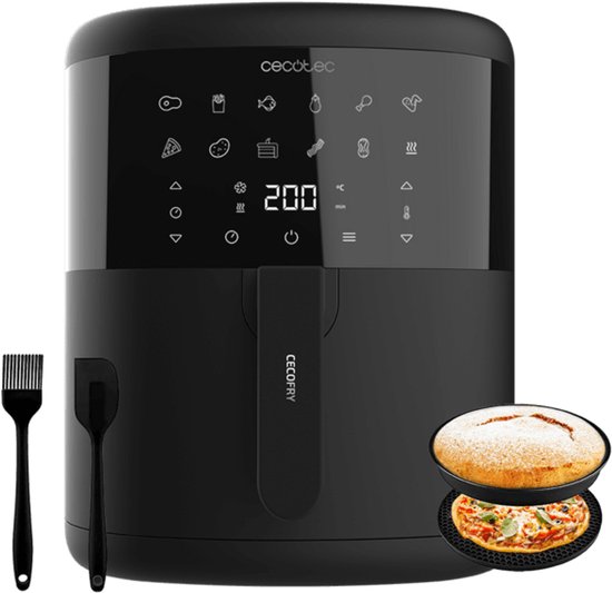 Cecotec Cecofry Bombastik 6000 Full Enkel 6 l Vrijstaand 1700 W Heteluchtfriteuse Zwart
